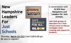 GLSEN school event poster