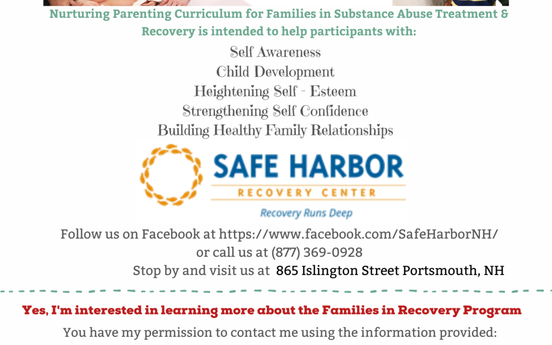 Nurturing Families in Substance Abuse Treatment and Recovery