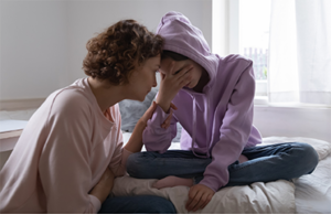 parent with stressed teen_spot