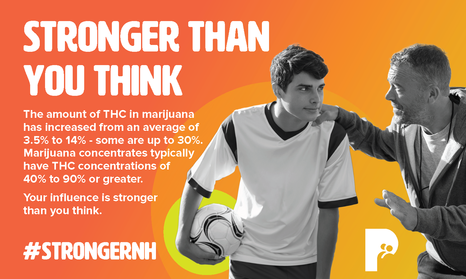 Stronger Than You Think - campaign palm card