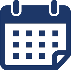 calendar icon navy blue