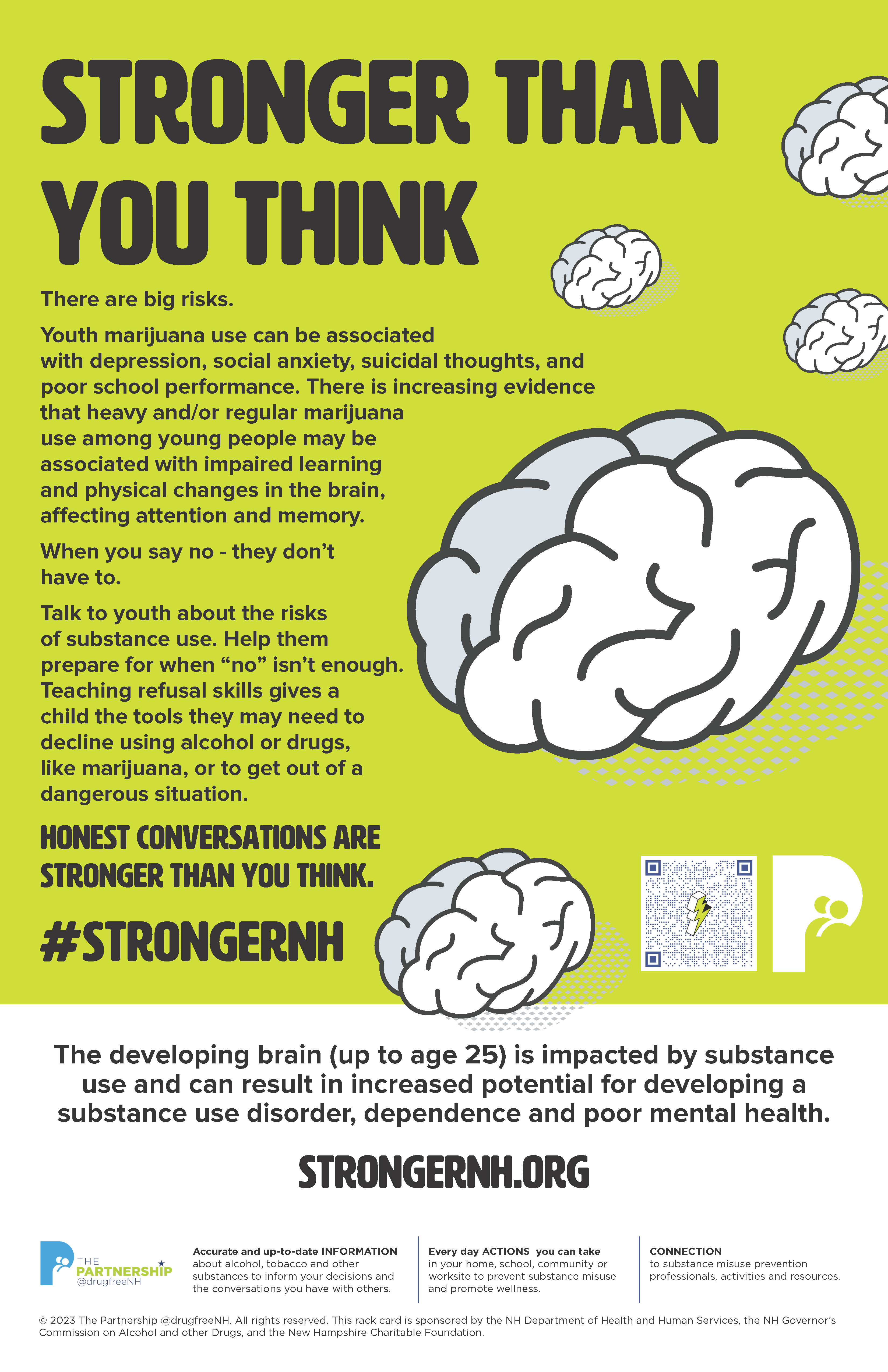 Honest conversations are stronger than you think. - Stronger Than You Think - campaign poster