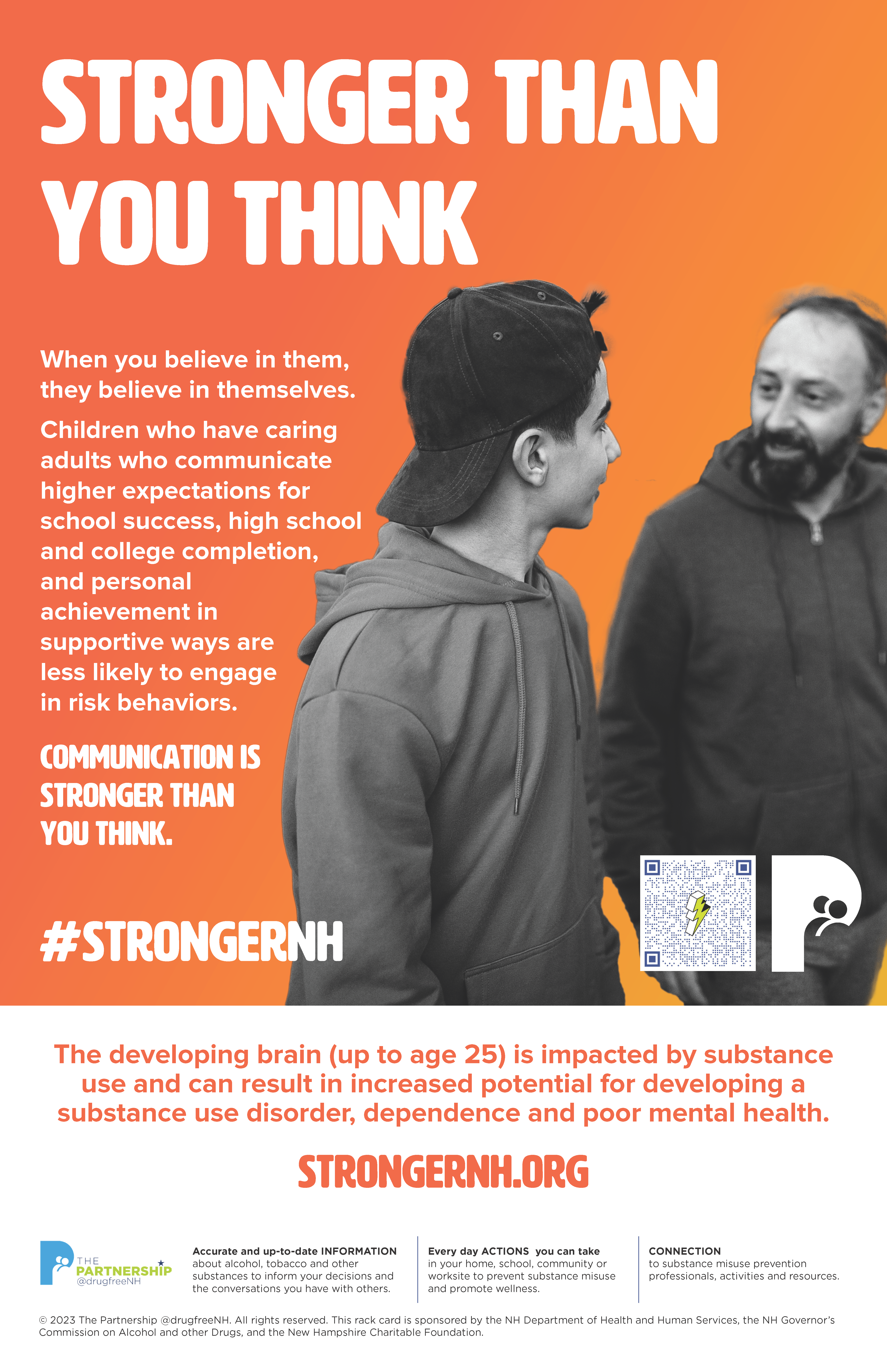 Communication is stronger than you think. - Stronger Than You Think - campaign poster