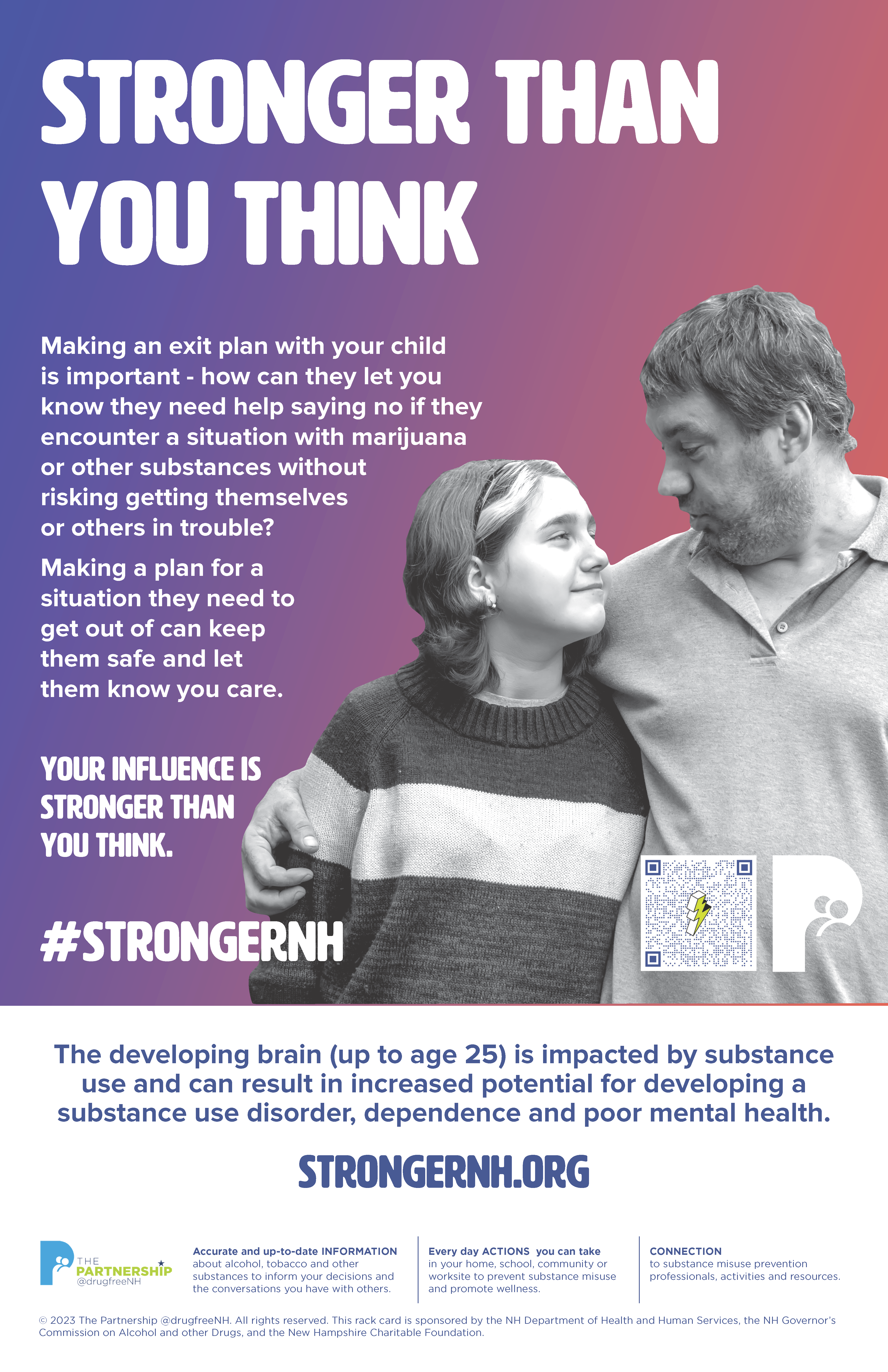 Your influence is stronger than you think. - Stronger Than You Think - campaign poster
