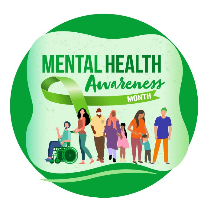 mental health awareness month logo icon