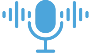 podcast icon light blue